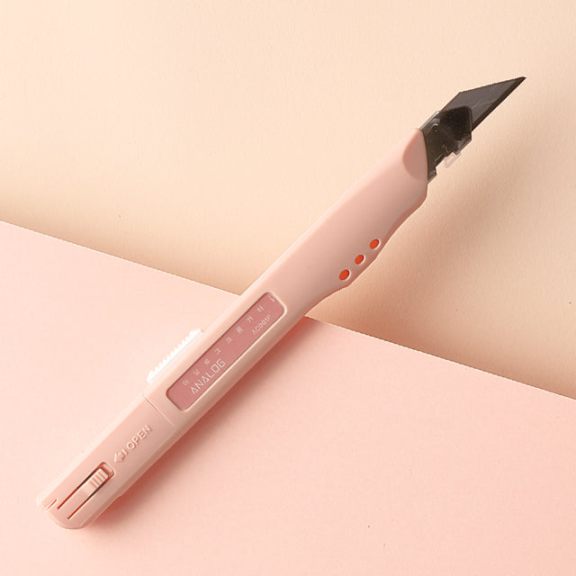 Professional Pencil Knife (Pink) + 10 Blades Refill
